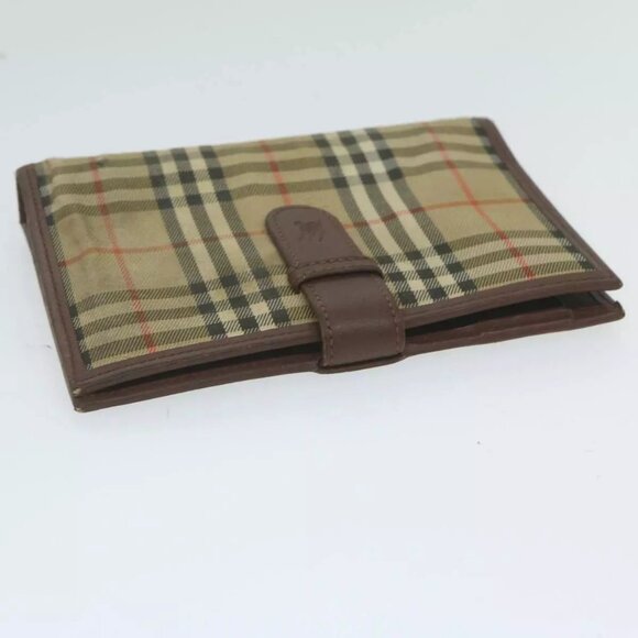 BURBERRY Nova Check Agenda Day Planner Cover Nylon Canvas Beige Auth - Picture 11 of 16